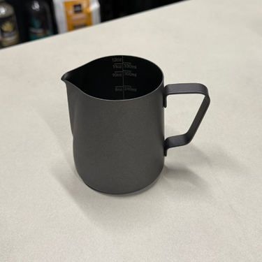 black 350ml milk jug